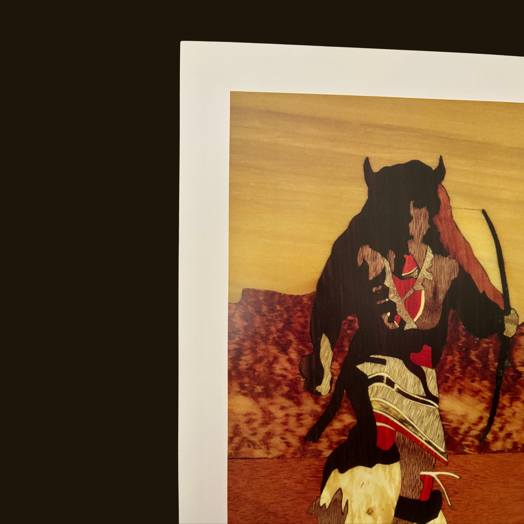 Buffalo-dancer-detail-neldon-bullock-marquetry-art-print